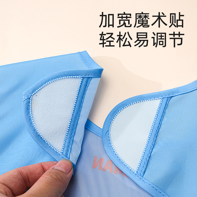 奥特曼宝宝吃饭围兜防水防脏男童饭兜无袖围裙男孩护衣儿童罩衣夏,淘宝优惠券,粉丝福利购,淘宝优惠卷