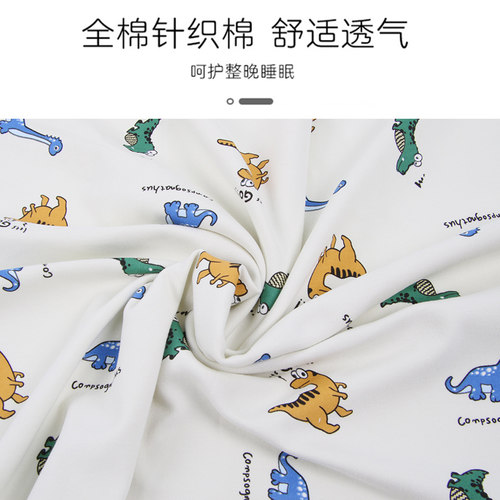 儿童枕套a类宝宝全棉适配七西婴儿宝宝7C硅胶乳胶婴儿枕头套冬季 - 图0