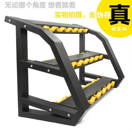 Fully commercial plastic-coated pure steel fixed gym dumbbells