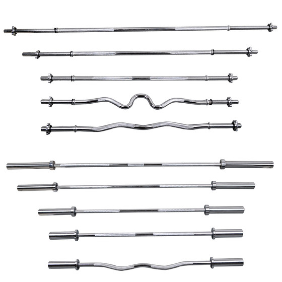 Weightlifting Linuo straight bar household small hole large hole barbell bar