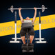 Electroplated Men's Metered Hand Grip No Weightlifting Barbell