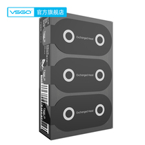 (Lens Pen Accessories) VSGO micro high V-P03-A Magnetic Overturning Lens Pen Replacement Carbon Head 1 Case 6 Packs