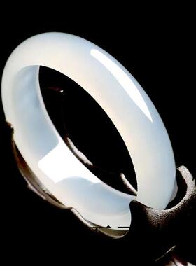 玉髓手镯少女细款冰种玛瑙镯生日礼物送女友妈妈荔枝冻高端玉镯子