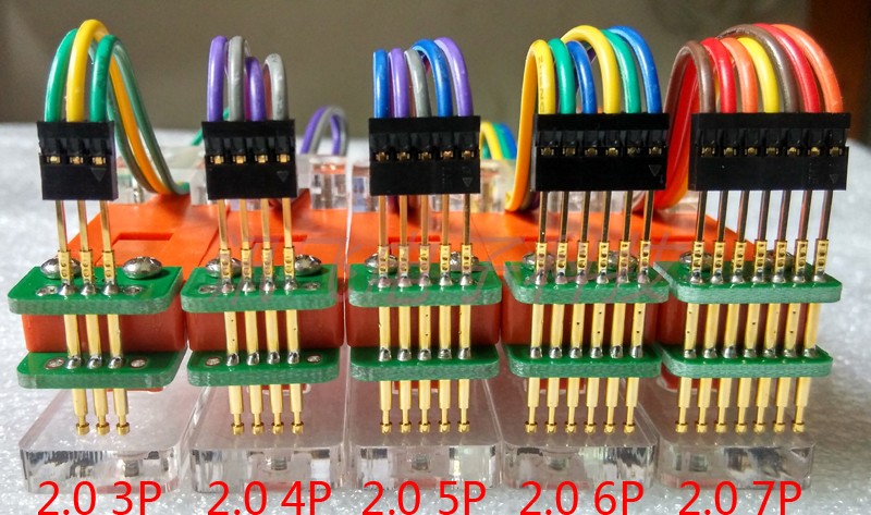 程序烧录夹具 探针测试架PCB夹子下载座 编程烧写夹2.54 2.0 1.27 - 图1