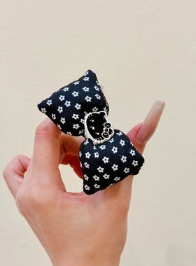 甜美HelloKitty头绳时尚领结珍珠发圈儿童扎丸子头马尾发绳橡皮筋