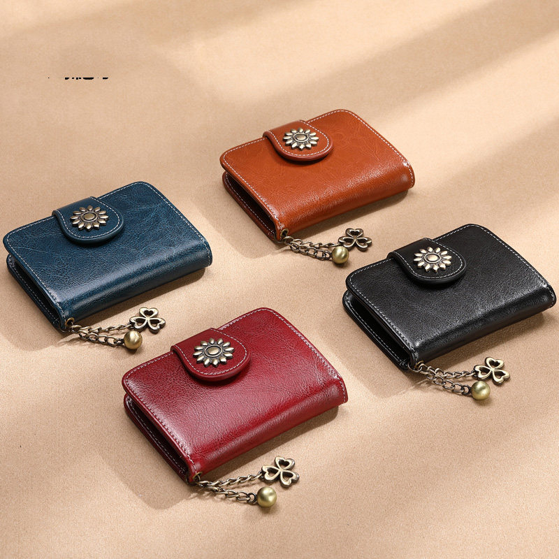 大容量牛皮防盗刷信用卡套女小钱包 maiweini卡包