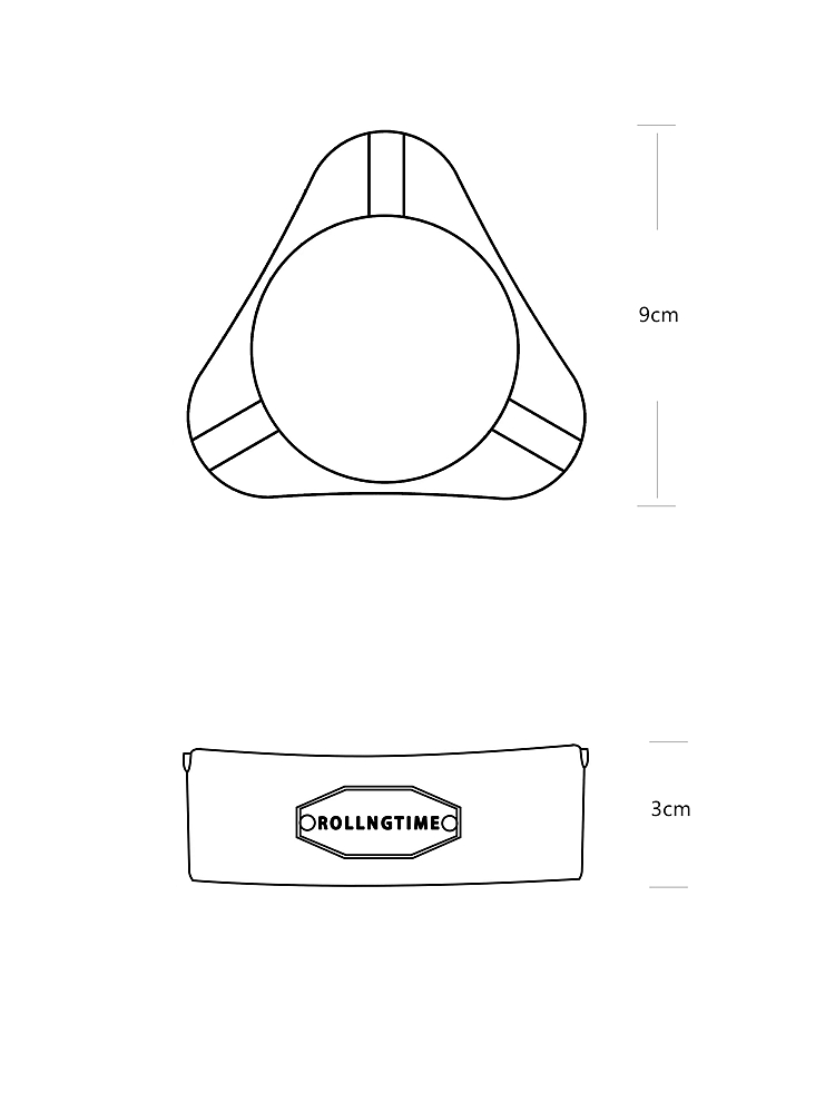 轴年 Rolling time 复古铝烟灰缸 酒吧桌面摆件烟缸 - 图2
