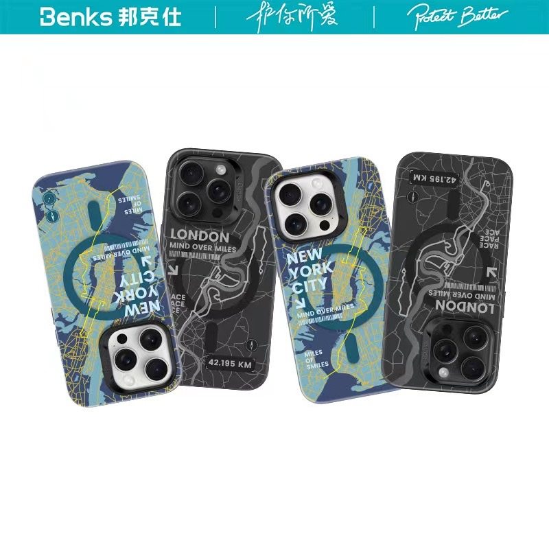 [城市山野]Benks适用苹果17promax磁吸手机壳新款16pro保护套iPhone15Pro防摔简约个性网红14pm全包潮男原创,淘宝优惠券,粉丝福利购,淘宝优惠卷