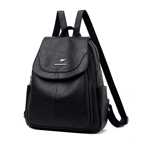 Рюкзак, модная универсальная кожаная вместительная и большая сумка через плечо для матери, из натуральной кожи, коллекция 2022, воловья кожа