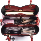 Красная летняя сумка через плечо для матери для невесты, из натуральной кожи