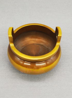 纯铜仿古三脚香炉家用室内供奉盘/线香炉 家用供佛熏香炉摆件