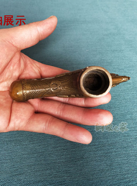 包邮做旧黄铜小巧个性鹰头拐杖头手把登山杖头