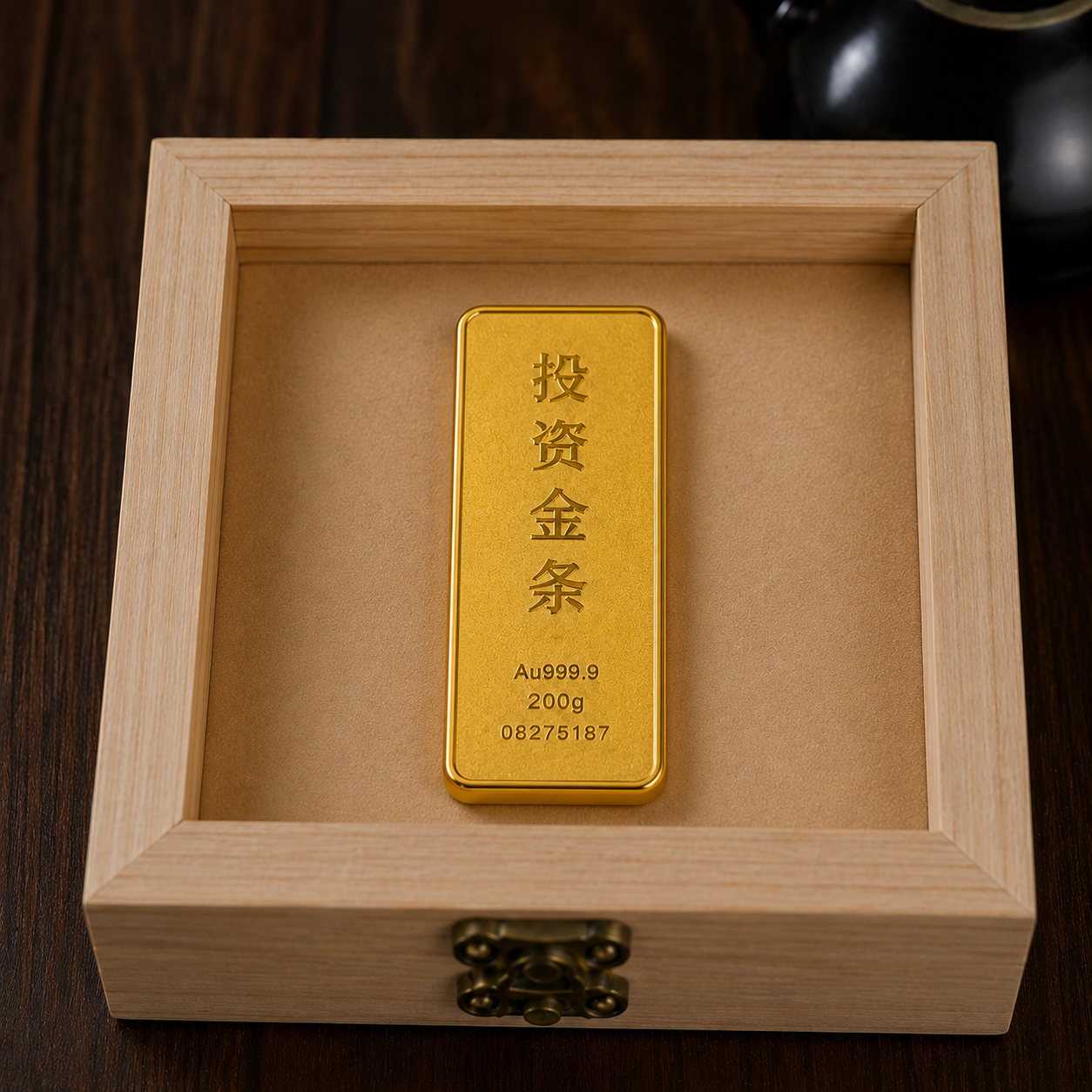 仿中国黄金金条真铜镀金金砖足重金店银行样品道具投资假金条摆件