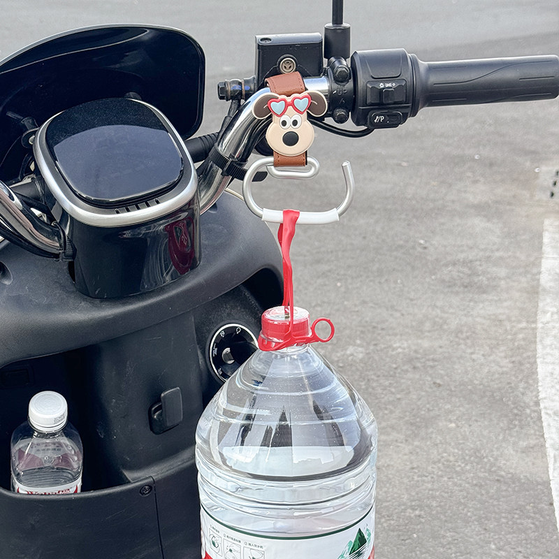 Electric car stroller hook lock storage device