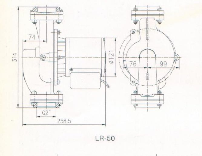 上海新西山热水增压循环泵LR25LR30LR50LR65管道加压泵 - 图0