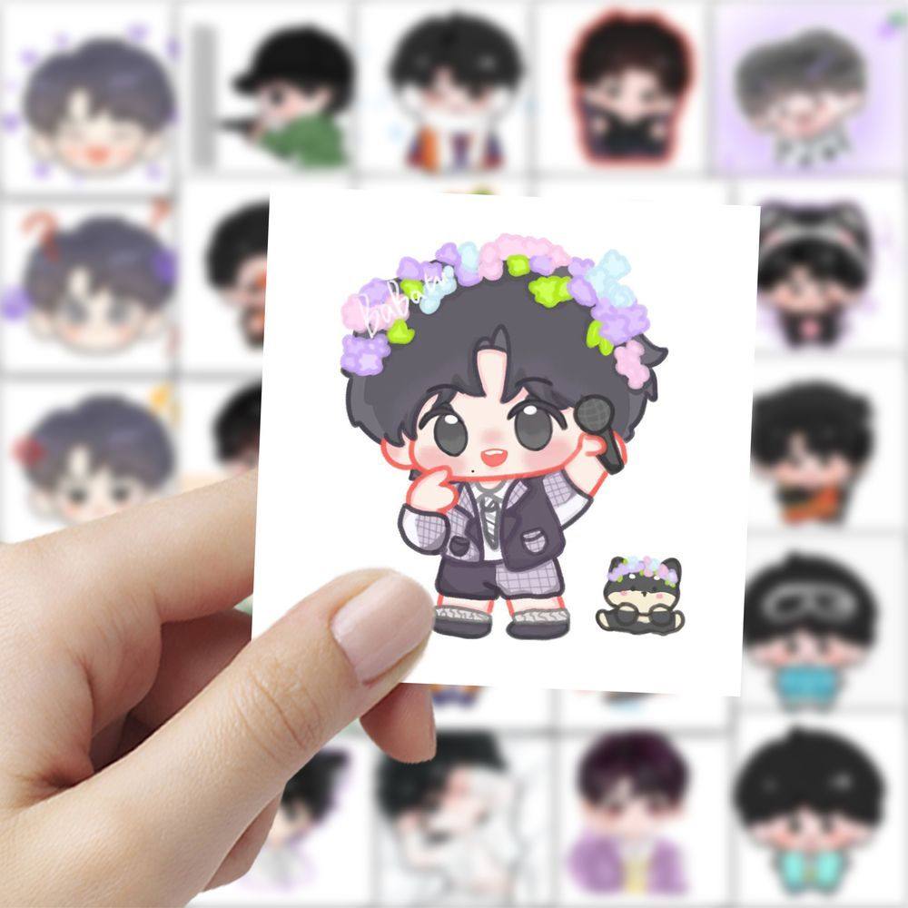 118张Q版马嘉祺 贴纸卡通可爱装饰桌面手机手账笔记本贴画,淘宝优惠券,粉丝福利购,淘宝优惠卷