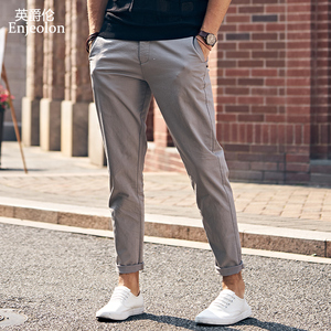 英爵伦初秋款修身休闲裤