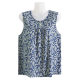 Top old lady ice silk summer floral mom sleeveless