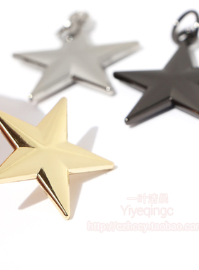 diy大尺寸立体金属五角星吊饰