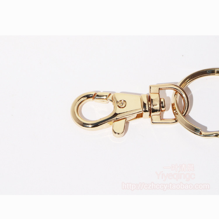 11CM总长包挂饰链配件挂件金属扣浅金双层圈布偶玩具链条毛球配链,淘宝优惠券,粉丝福利购,淘宝优惠卷