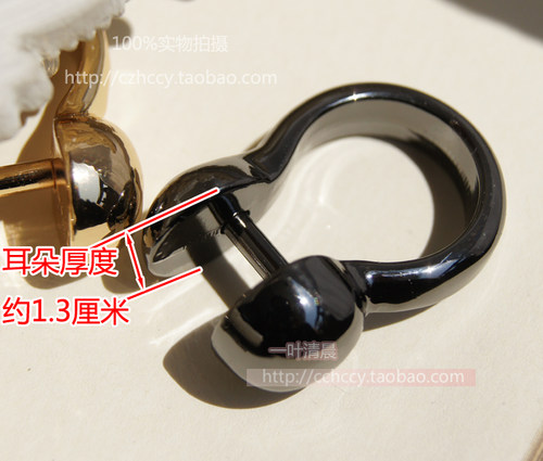 DIY合金配件耳机螺丝D扣  包带链条活动耳朵DIY五金配件 - 图2