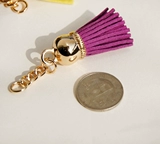 Золотой металлический брелок, аксессуар с кисточками, короткие аксессуары, DIY