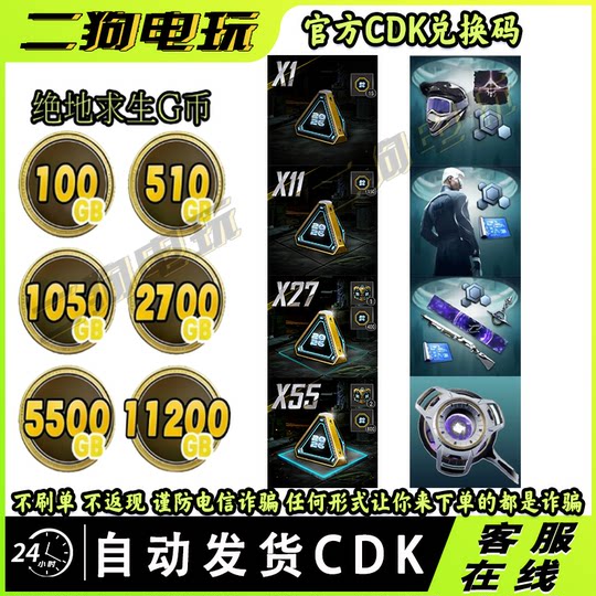 Steam PlayerUnknown's Battlegrounds PUBG Gold Coins G Coins Welcome New Year Supplies Box Upgrade Pack Chicken Points Volume CDK Redemption Code