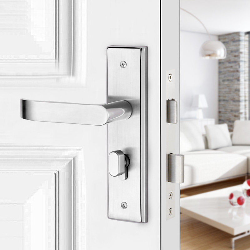 自吸现代304不锈钢门锁室内锁芯 好评好店