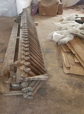 东阳木雕实木仿古屋檐 中式门头装饰 飞檐古建筑翘角排水门楼定制