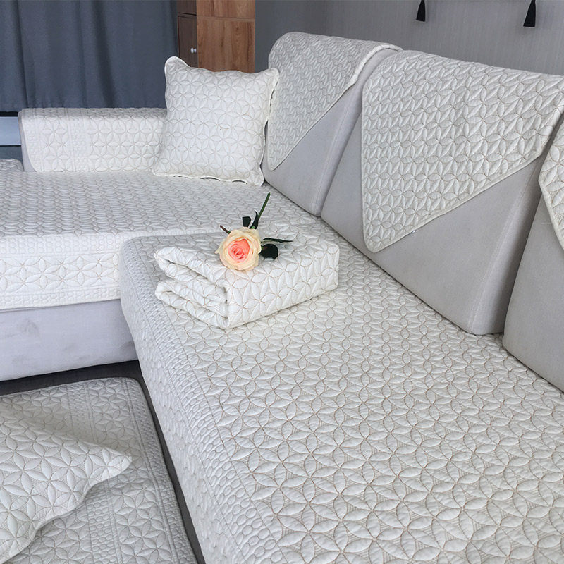 纯棉沙发垫四季全棉布艺防滑罩盖布 锦绣安娜沙发垫