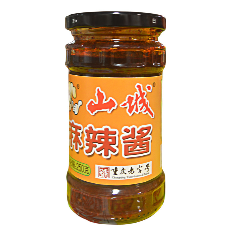 山城麻辣酱250g正宗重庆下饭酱拌面拌饭酱炒菜凉拌调味辣椒黄豆酱,淘宝优惠券,粉丝福利购,淘宝优惠卷