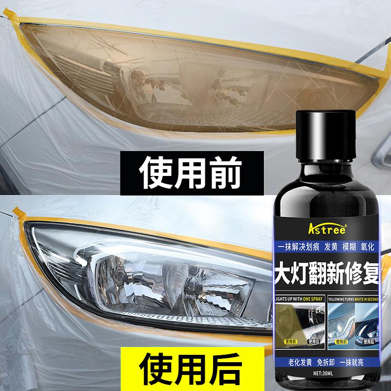 大灯翻新修复液工具套装汽车灯罩发黄氧化外壳镀晶镀膜剂 - 图2