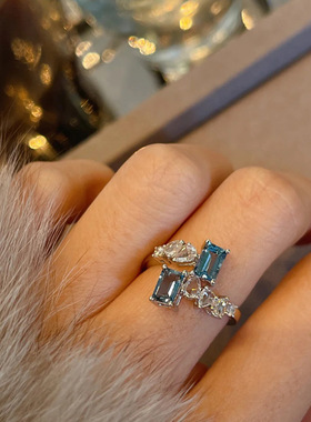 韩国戒指ins小众设计女