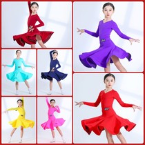 Latin dance suit womens race rules suit Latin dance suit big swing dress less children dance out of service practice suit