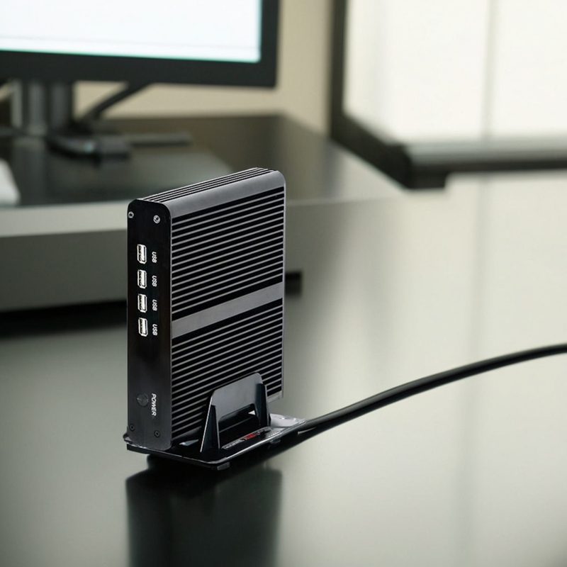 占美低功耗台式机视频会议12代i7迷你小电脑主机准系统无风扇整机 - 图2