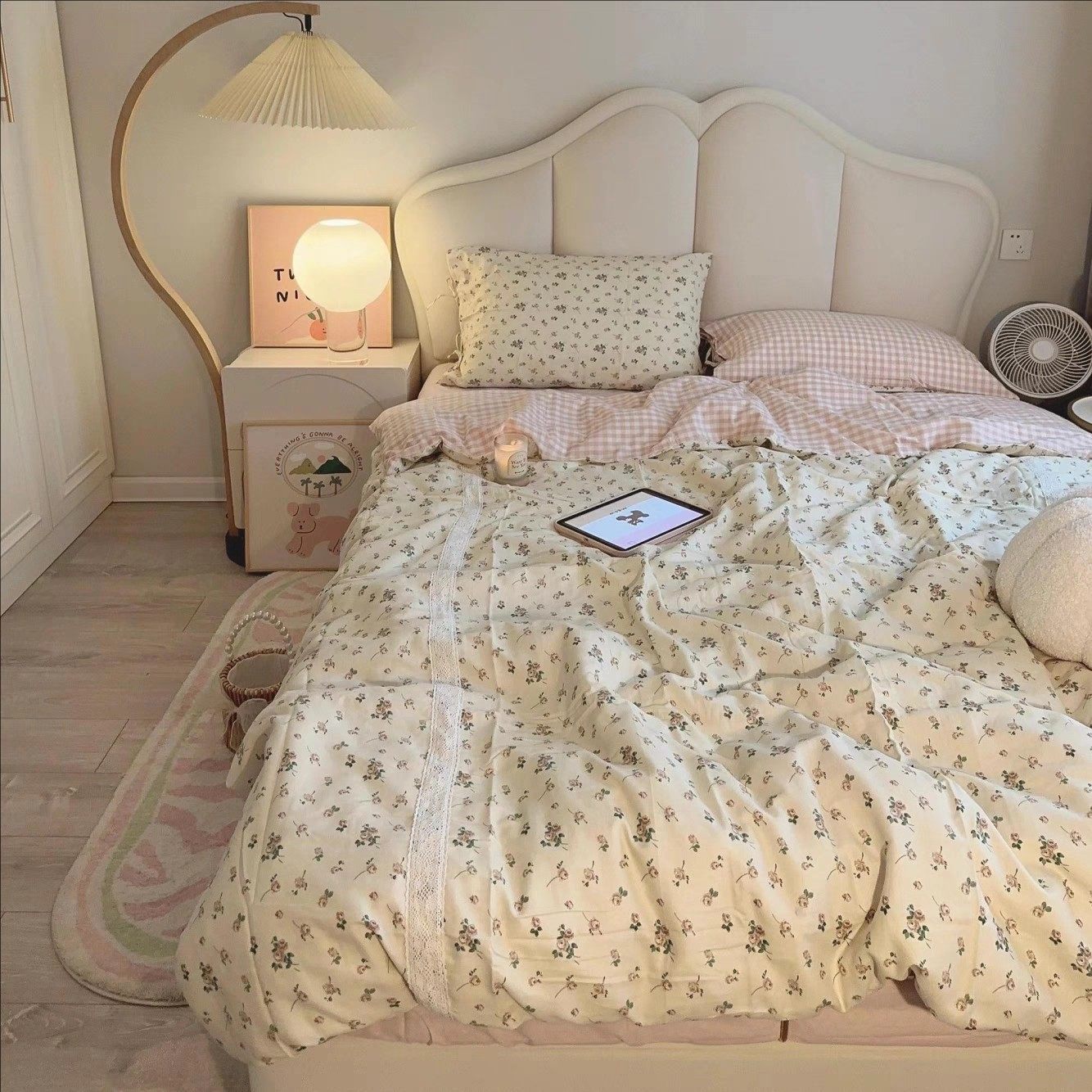 网红大司马蝴蝶公主床奶油风真皮床主卧1米8双人床女生软包床婚床,淘宝优惠券,粉丝福利购,淘宝优惠卷