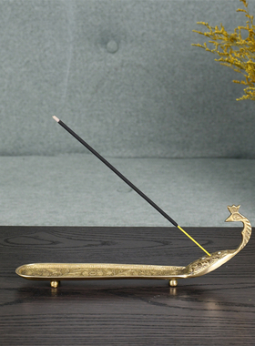 欧式客厅黄铜香薰插手工艺品