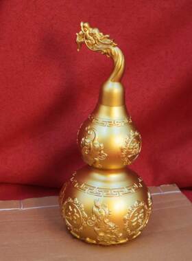 黄铜龙头貔貅招财葫芦铜葫芦铜摆件家居客厅玄关办公室摆设工艺品