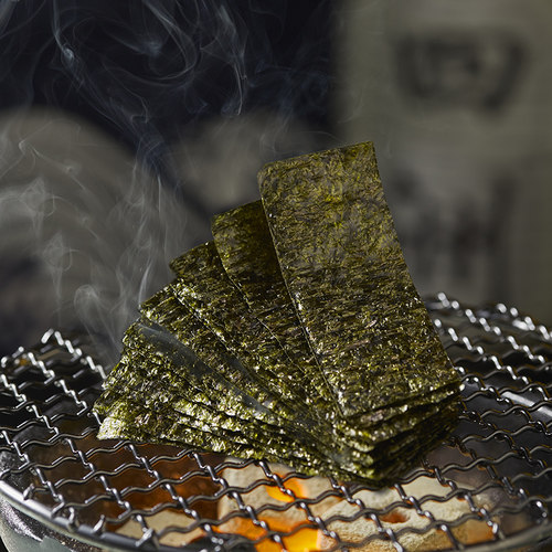 四洲紫菜即食海苔片寿司海苔材料拌饭碎紫菜包饭团儿童解馋40克*1 - 图0