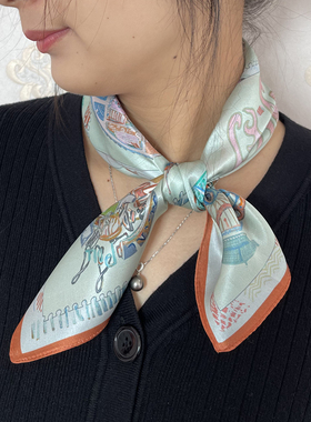 春夏欧美女真丝桑蚕丝小方巾