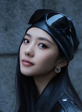 大框曲面墨镜女刘浩存同款骑行防风护目发箍太阳眼镜大脸显瘦拍照