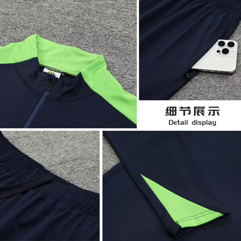 22世界杯秋冬巴西队足球服长袖训练服套装男内马尔定制保暖出场服