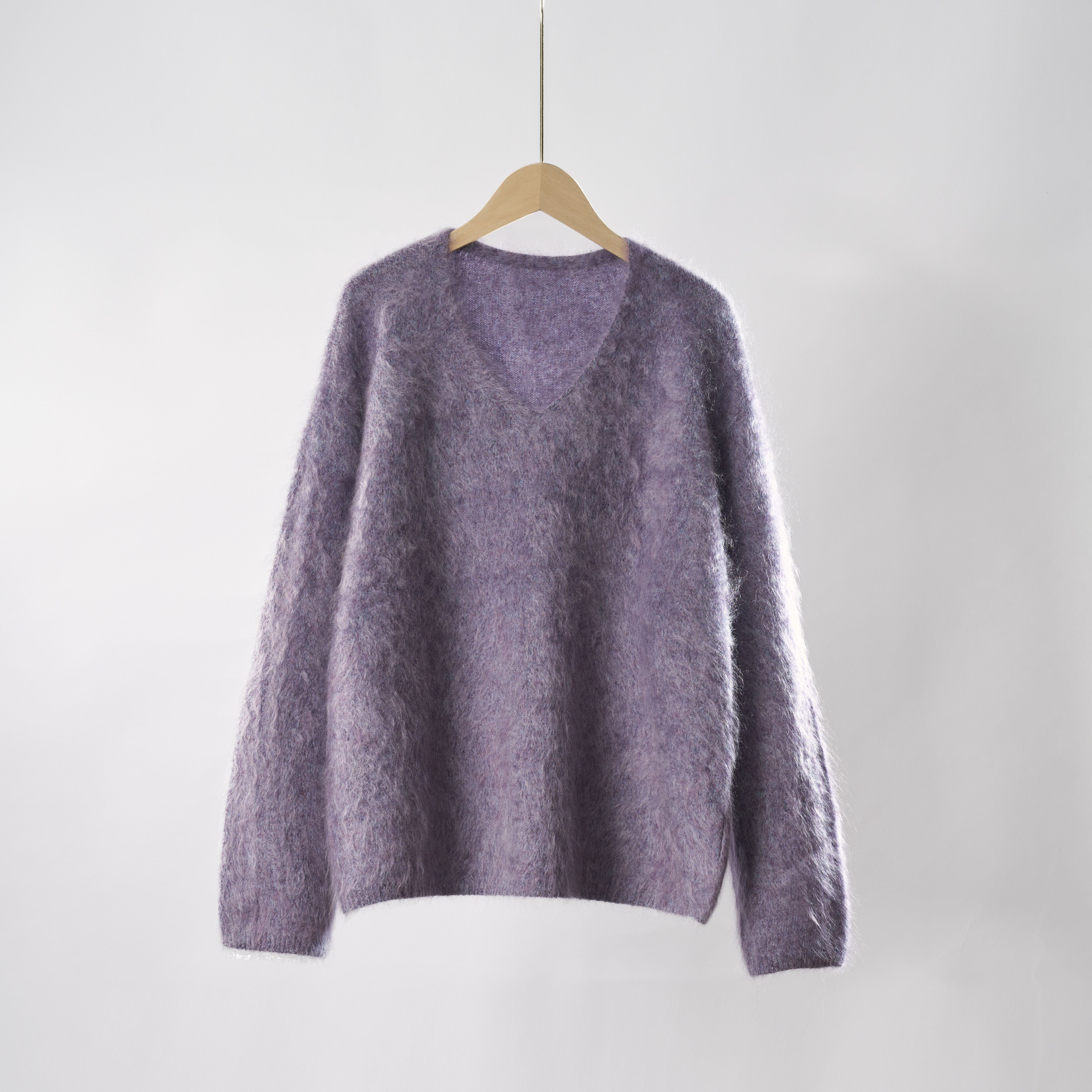 【极光衫2号-美鹿莎专属】三股花纱！纯山羊绒拉绒V领套头衫8515,淘宝优惠券,粉丝福利购,淘宝优惠卷