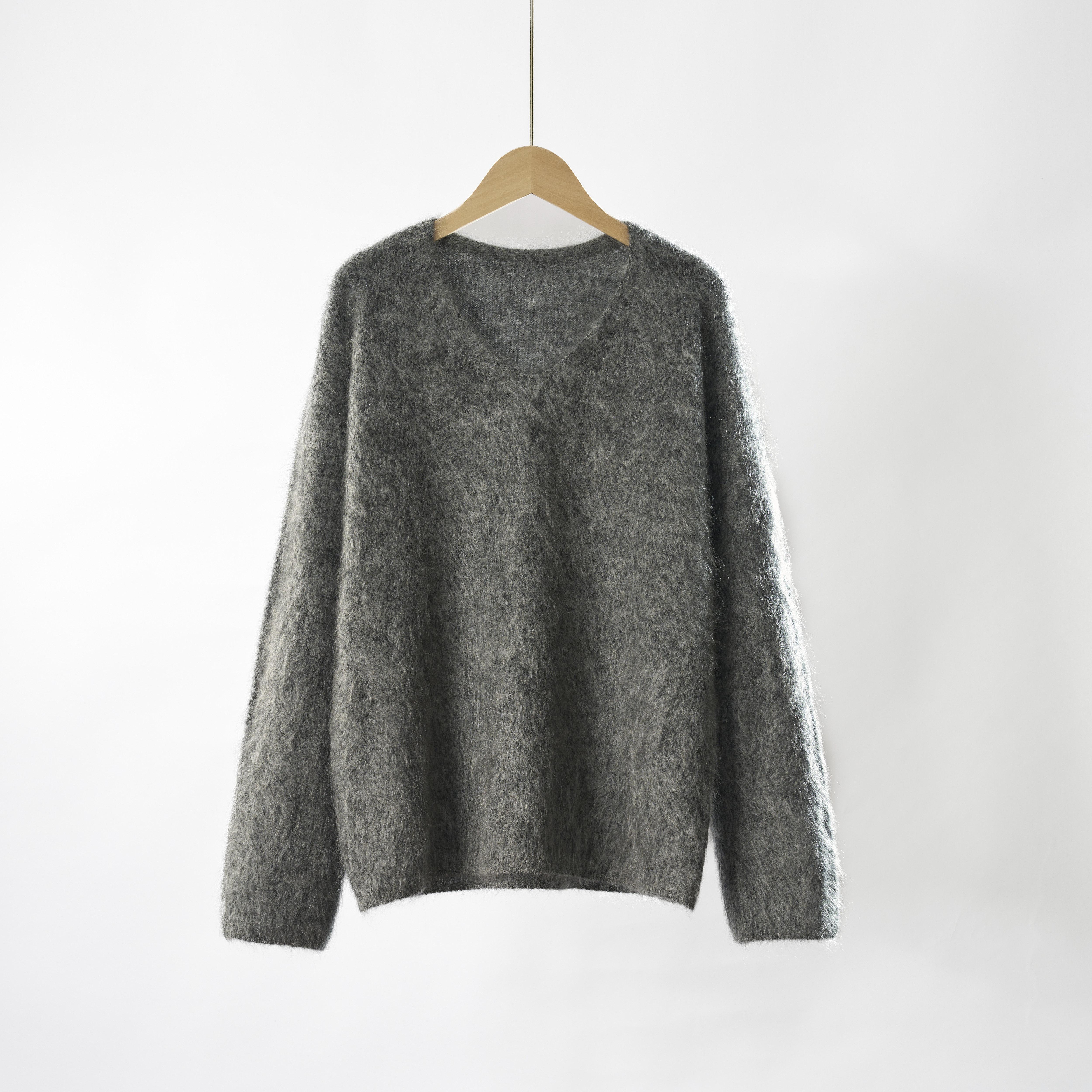 【极光衫2号-美鹿莎专属】三股花纱！纯山羊绒拉绒V领套头衫8515,淘宝优惠券,粉丝福利购,淘宝优惠卷