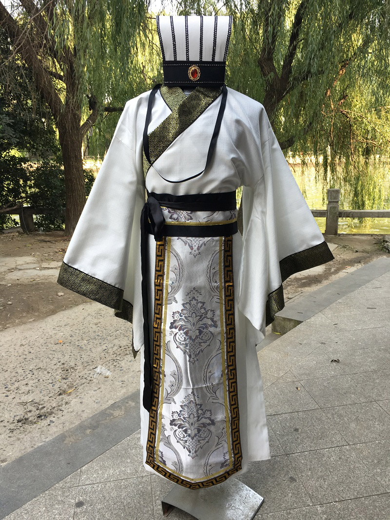 水晶伊人十七坊服饰旗舰店古装男诸葛亮大臣军师宰相汉服唐装春秋战国三国官服汉朝演出服装2