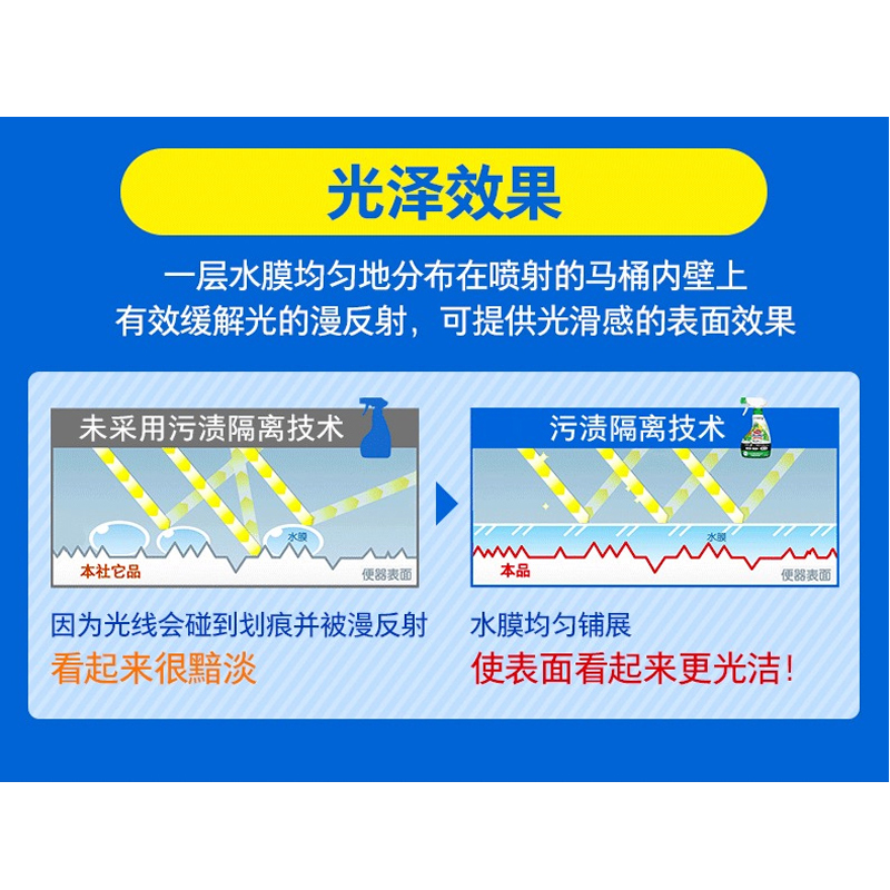 日本原装KAO花王卫生间坐便器马桶清洁剂洁厕剂*除菌抑菌消臭光亮