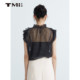 Tianmi elegant polka dot ເສື້ອ sleeveless breathable