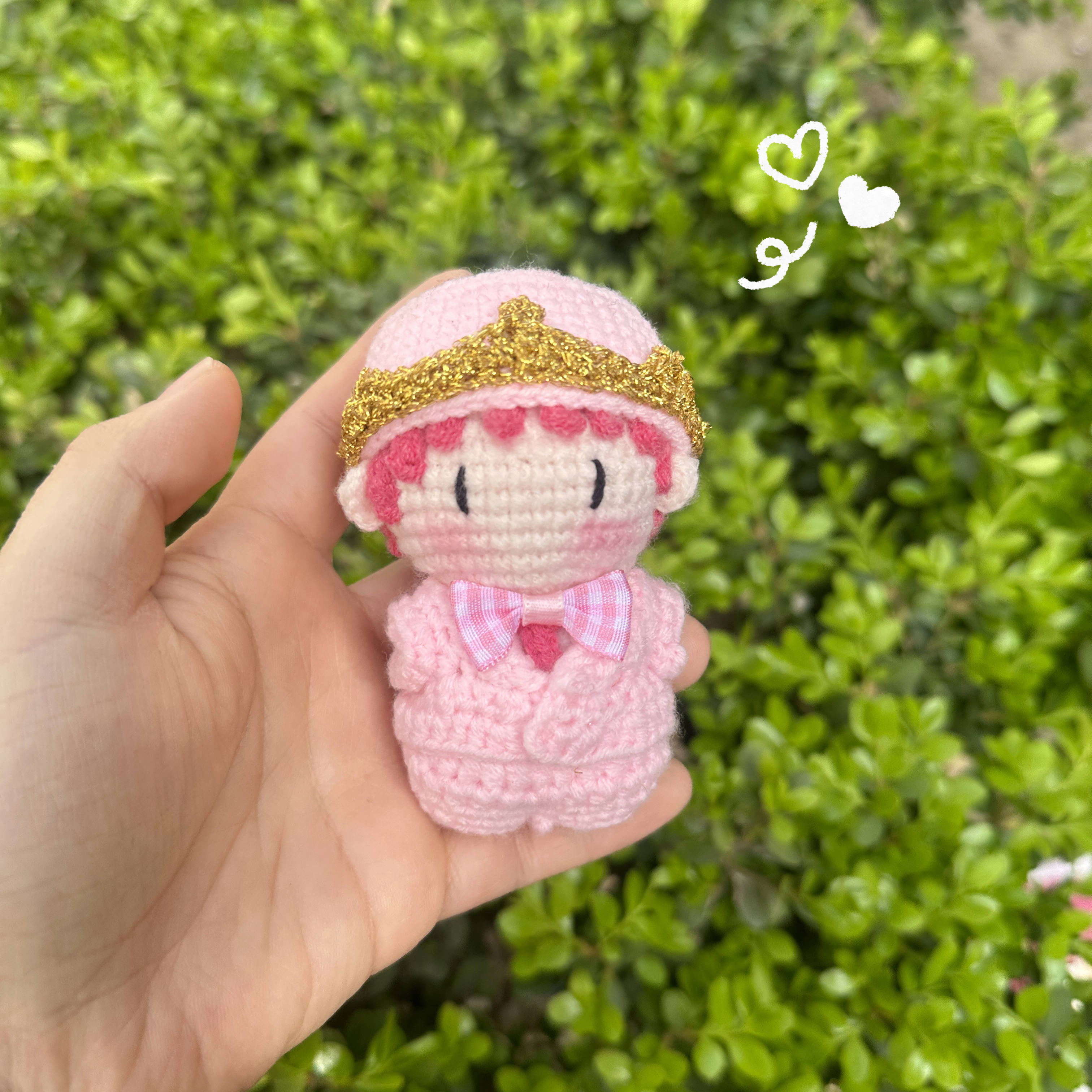 权志龙GD周边毛线手工钩织卡通包包挂件钥匙扣创意礼物diy材料包 - 图1