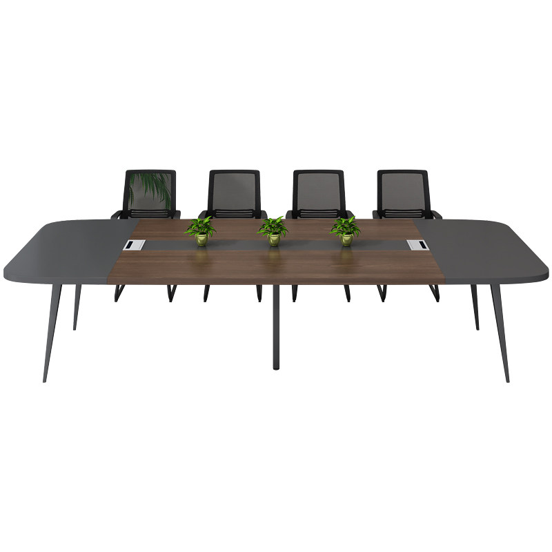 会议桌简约现代办公桌6人工作台会议室桌椅组合小型2米长桌开会桌