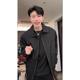 American bomber jacket for men in spring and autumn, high-end and handsome high street lapel baseball uniform